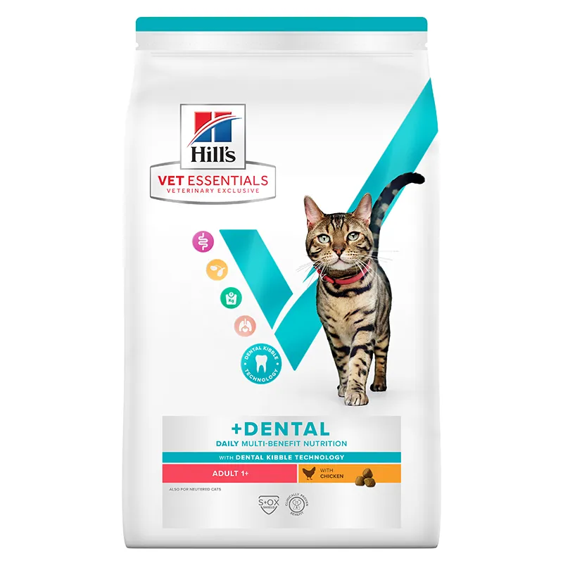 Hill's Feline Vet Essentials Multi-Benefit + Dental Adult 1+ 1 Vetessentials Dental Adult