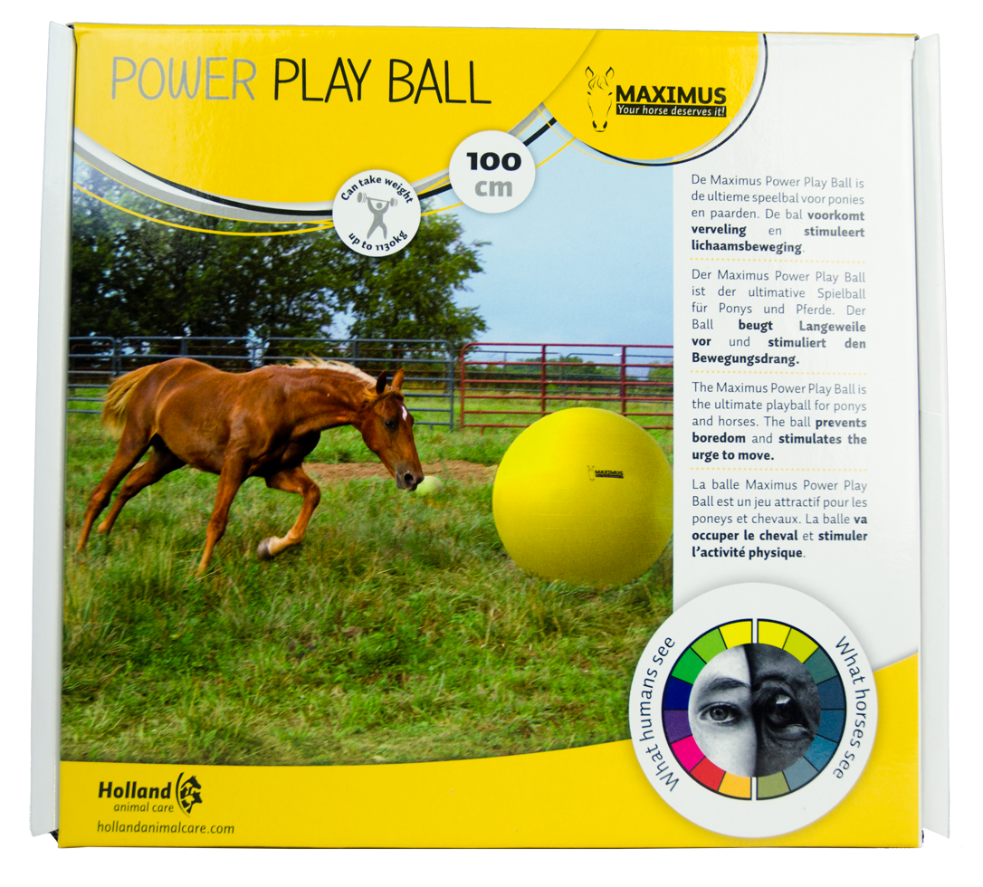 Power play ball 1 spelen, paddock, weiland, paarden, pony's, vertier, beweging