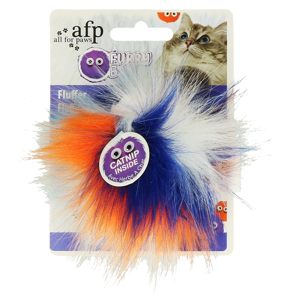 AFP Fluffer Ball Blauw, Oranje, Wit