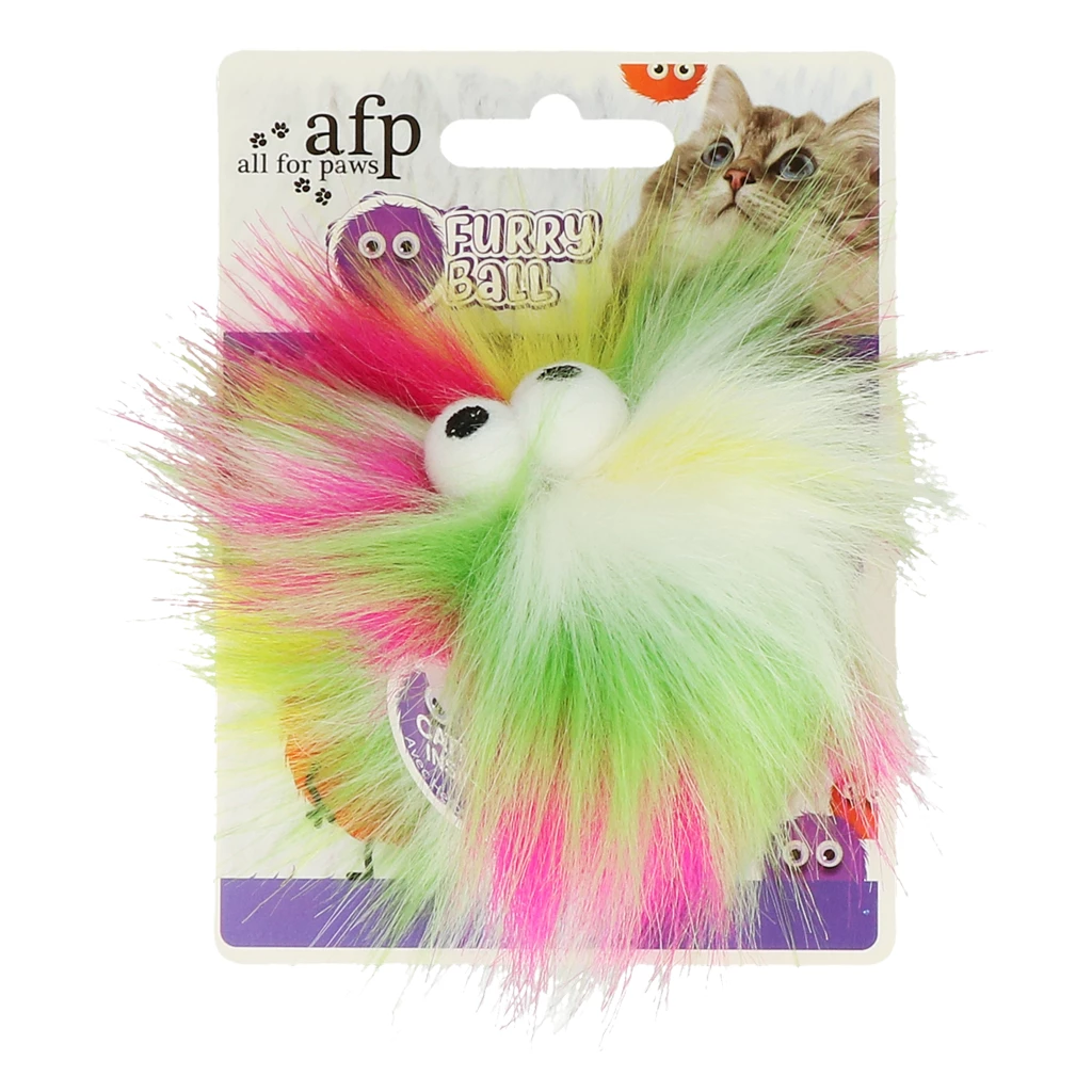 AFP Fluffer Ball Groen, Geel, Roze Wit