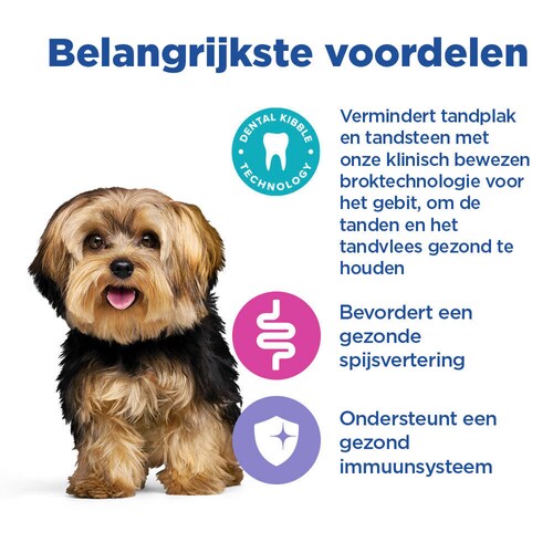 Hill’s Vet Essentials Multi-Benefit Dental Small & Mini Adult 1+ Hond 8 Hill’s Vet Essentials Multi-Benefit Dental Small & Mini Adult 1+ Hond - Afbeelding 8