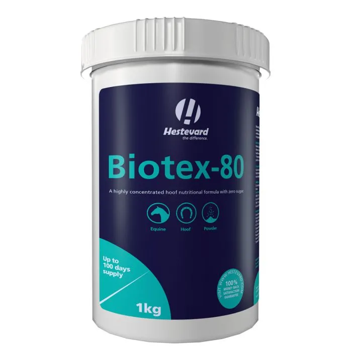 Hestevard Biotex-80 1 Hestevard biotex-80 1kg & 3kg biotine supplement paard