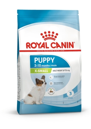 puppyvoer, kleine hond, chihuahua, pomeriaan, volledig voeder, Royal Canin x-small
