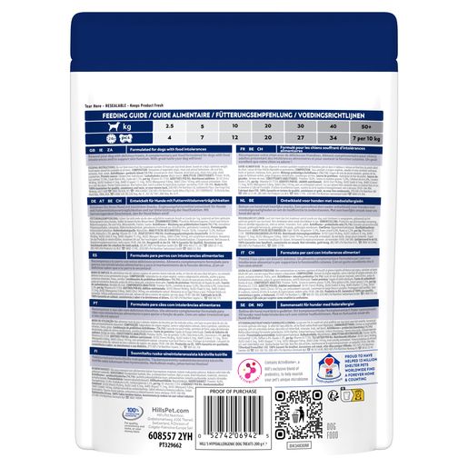 Hill's Hypoallergenic Treats Achterkant