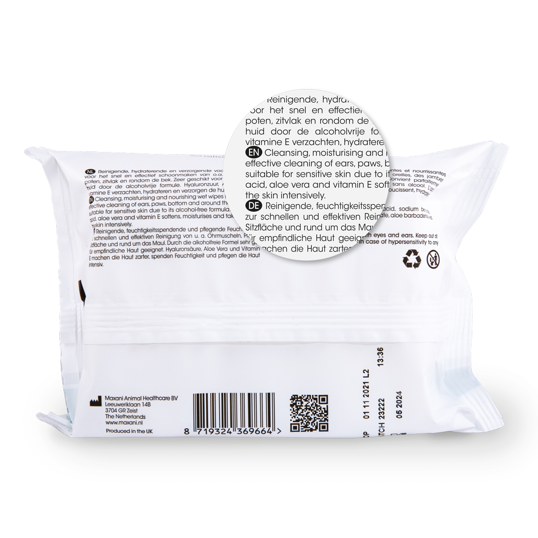 Maxani Regular Wipes 2 Maxani Regular Wipes Achterkant