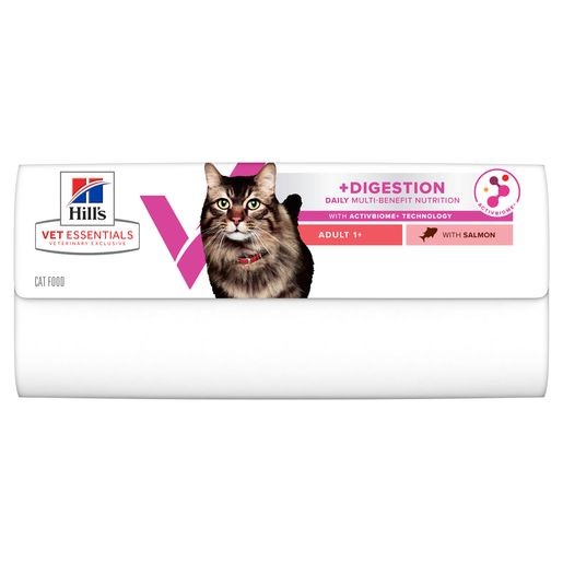 Hill's Multi-Benefit + Digestion Kat Adult met Zalm Onderkant