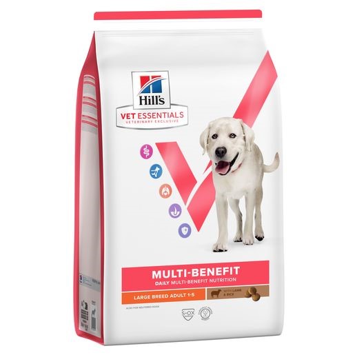 Hill's Vet Essentials Multi-Benefit Adult Hond 12 Hill's VET ESSENTIALS MULTI-BENEFIT Adult Large Breed Zijkant