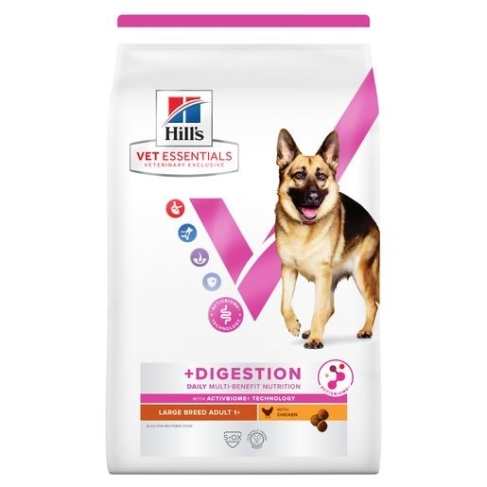 Hill's Vet Essentials Multi-Benefit + Digestion Adult 1+ Grote Hond Voorkant