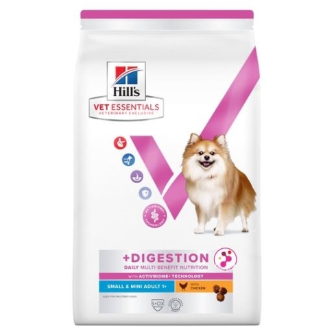 Hill's Vet Essentials Multi-Benefit + Digestion Adult 1+ SmallMini Voorkant goed