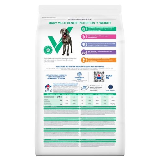 Hill's Vet Essentials Multi-Benefit + Weight Adult 1+ Hond 13 Hill's Vet Essentials Multi-Benefit + Weight Large Breed Achterkant