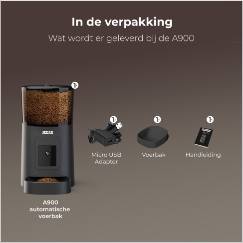 Zedar A900 Voerautomaat Verpakking