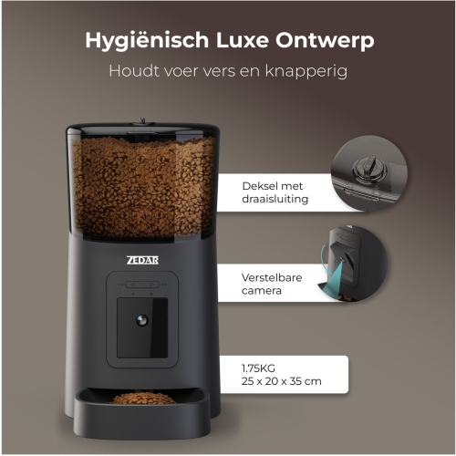 Itszedar Zedar Voerautomaat - Webshop A7 Noord dierenartsen BV