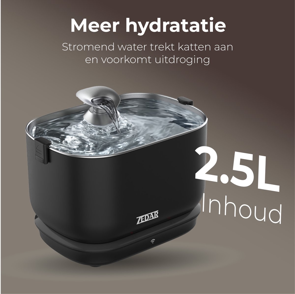 Zedar WF600 Drinkfontein 4 Zedar Drinkfontein meer Hydratie