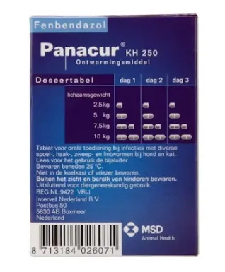 Panacur KH Hond/Kat 2 Panacur KH Hond/Kat - Afbeelding 2