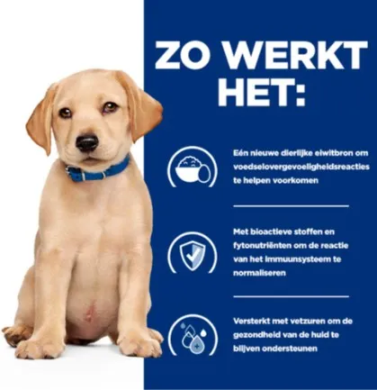 Hills derm complete puppy zo werkt het