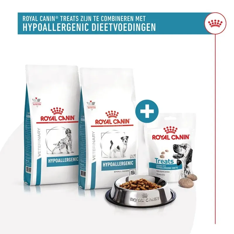 Royal Canin Treats Hypoallergenic met brok