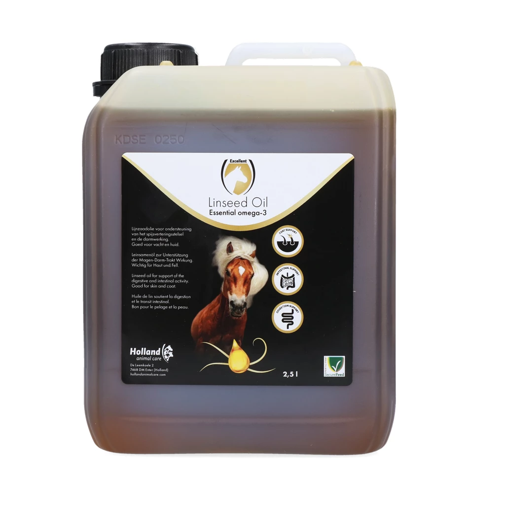 Excellent Horse Linseed Oil (Lijnzaadolie) 3 Lijnzaad Olie 2.5 liter