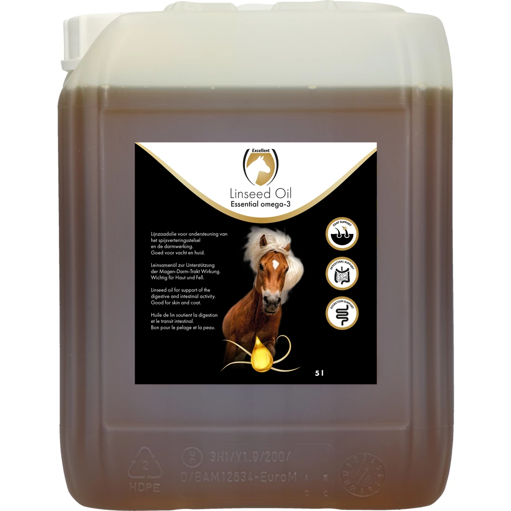 Excellent Horse Linseed Oil (Lijnzaadolie) 4 Lijnzaadolie 5 liter