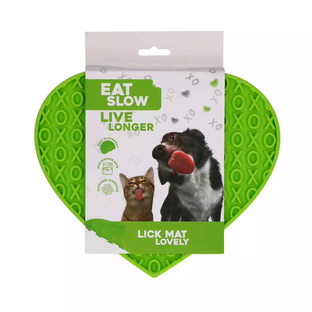 Eat Slow Live Longer Lick Mat Lovely Groen Label