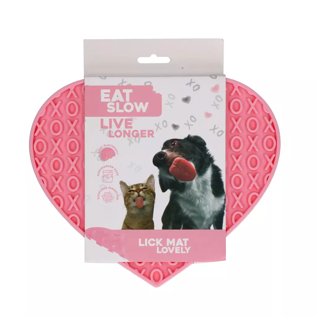 Eat Slow Live Longer Lick Mat Lovely Roze Label