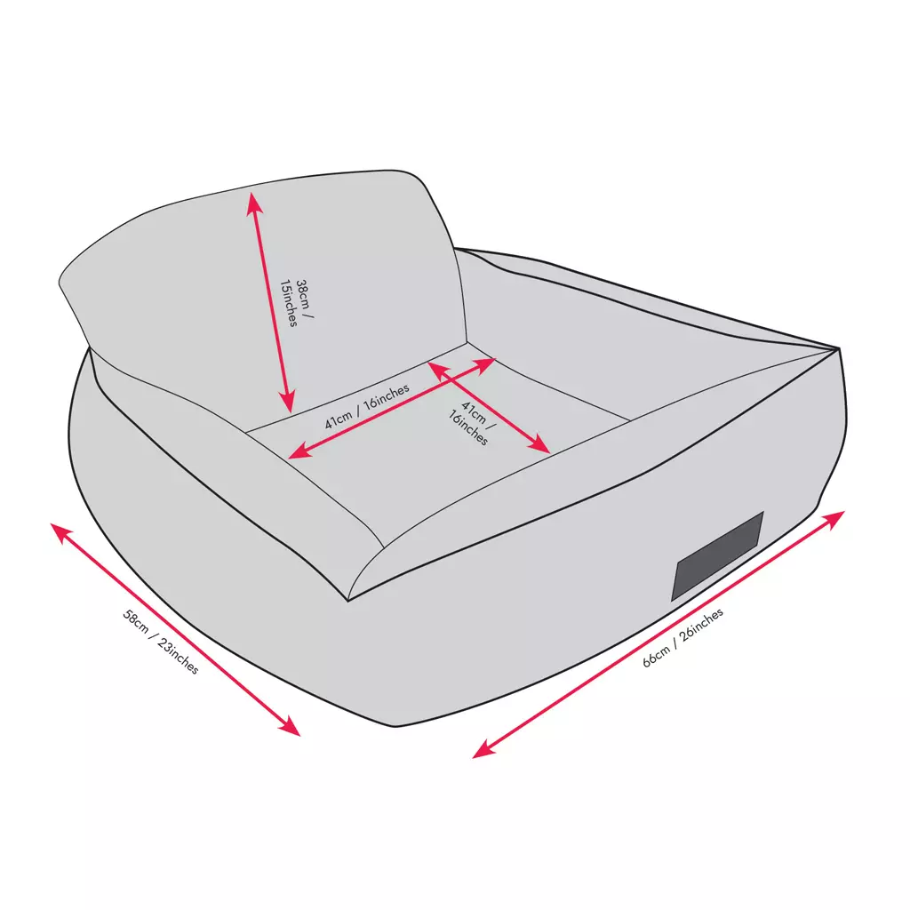 Kong Ultimate Safety Seat & Tether Maat M 6 Kong Ultimate Safety Seat & Tether Maat M Afmetingen