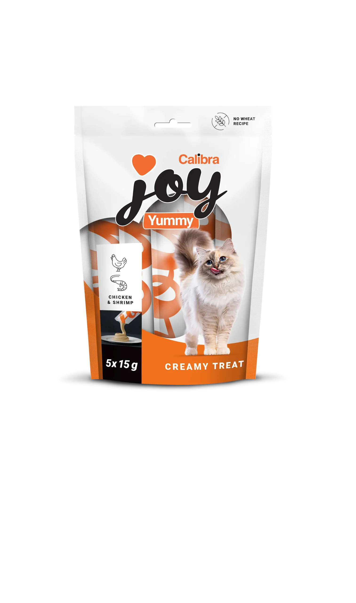 Calibra Yummy Treats Liquid Snack kat Kip en Garnaal